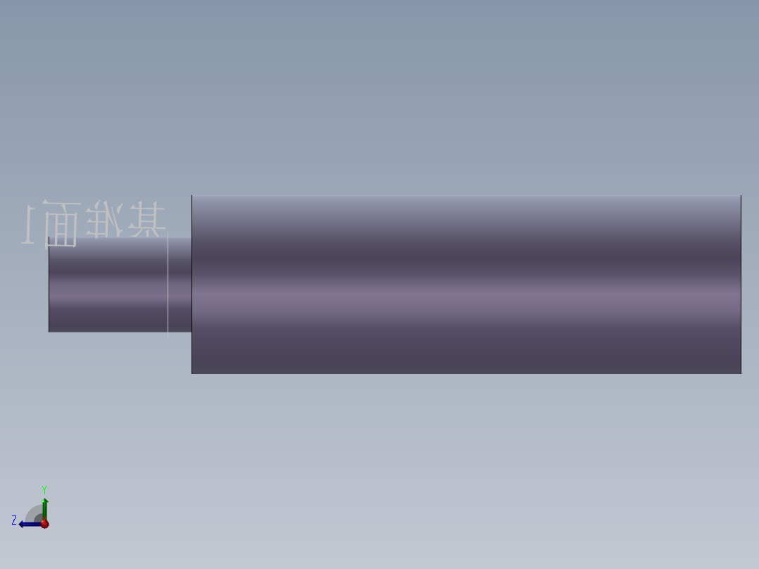 S46 链轮轴右视图