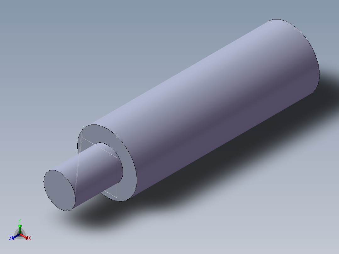 S46 链轮轴正等轴测图