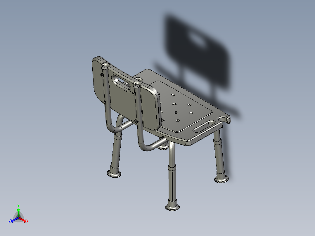 椅子正等轴测图