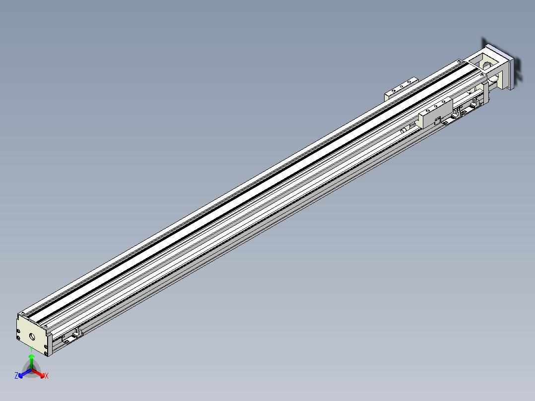 TPA-KNR-100E-2020C-L1200A1-M-F3-N3线性模块铝制底座主视图