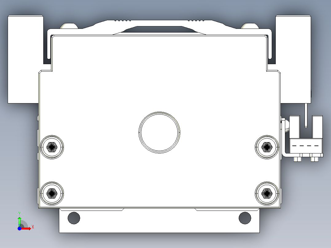 TPA-KNR-100E-2020C-L1200A1-M-F3-N3线性模块铝制底座前视图