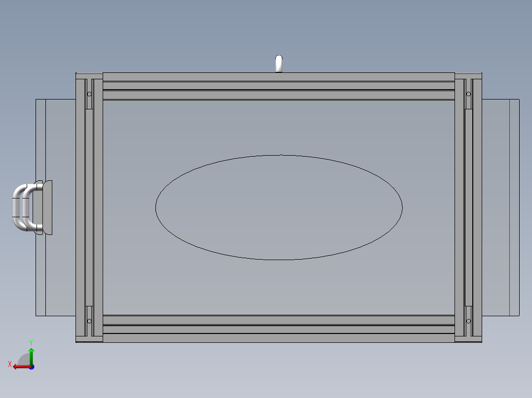 可移动立面投影盒子后视图