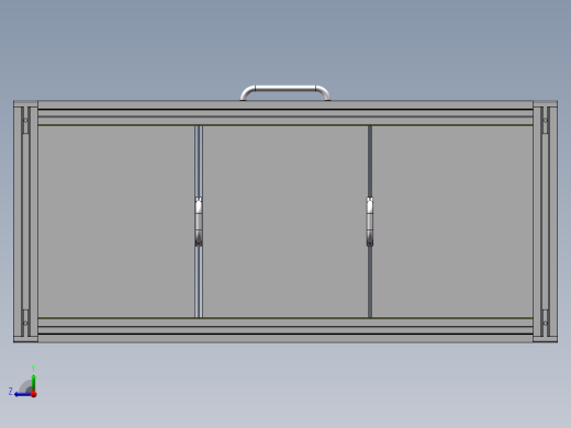 可移动立面投影盒子右视缩略图