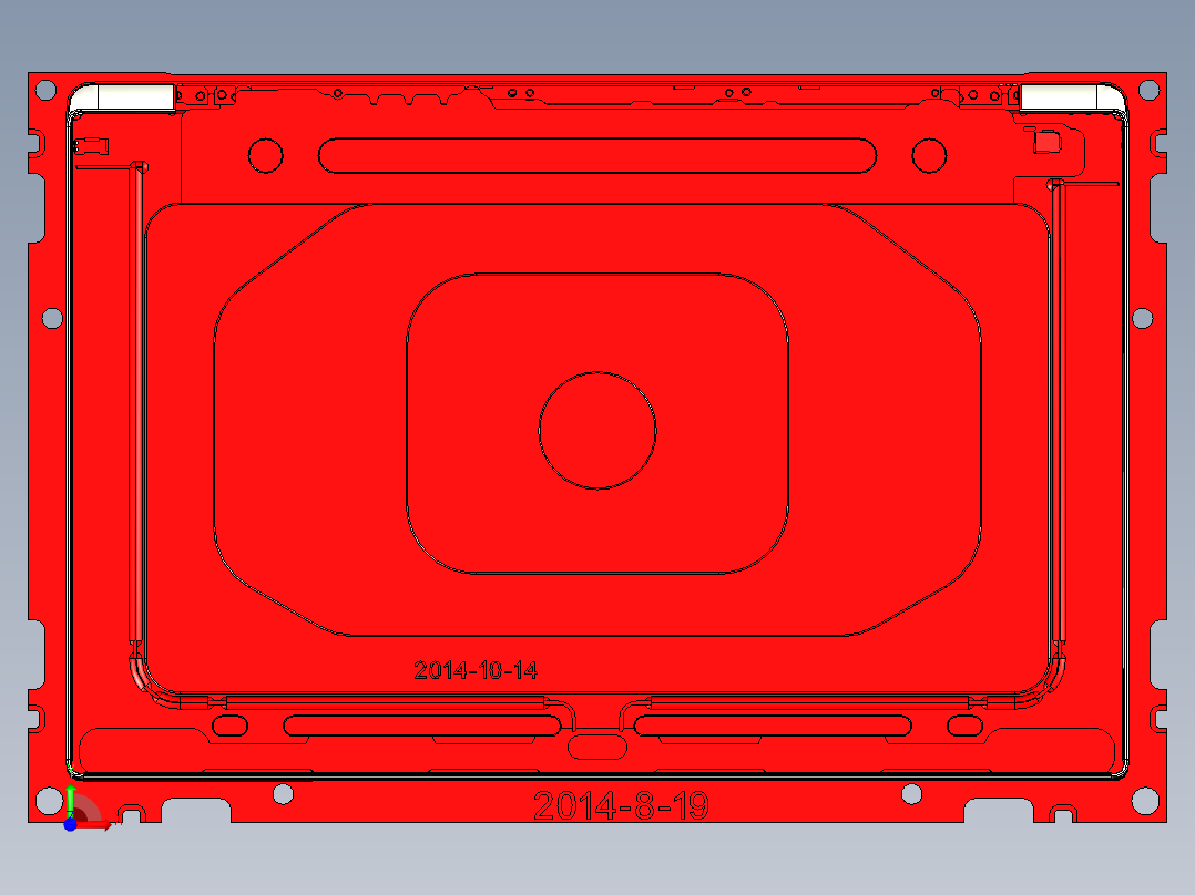 ZAZ00-A-笔记本CNC工装夹具三维模型CNC5-2014-10-14前视图