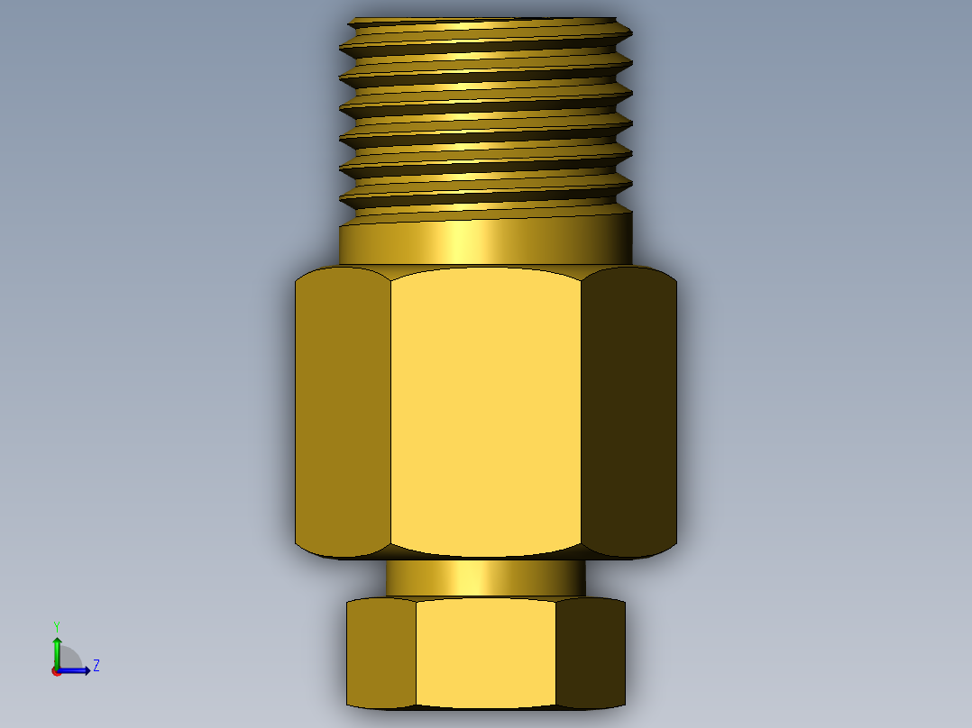 管件接头、螺纹接头、三通(65)左视图