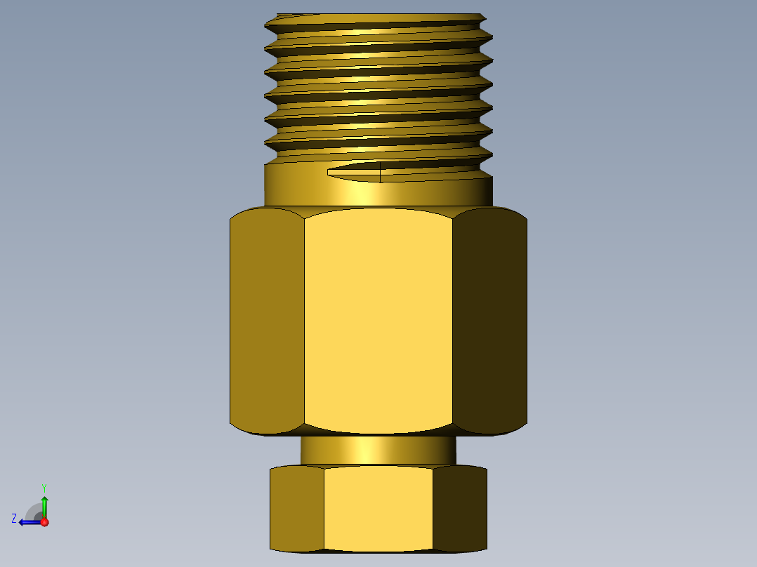 管件接头、螺纹接头、三通(65)右视图