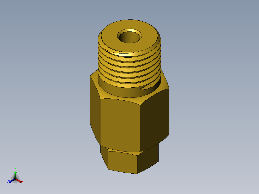 管件接头、螺纹接头、三通(65)正等轴测图
