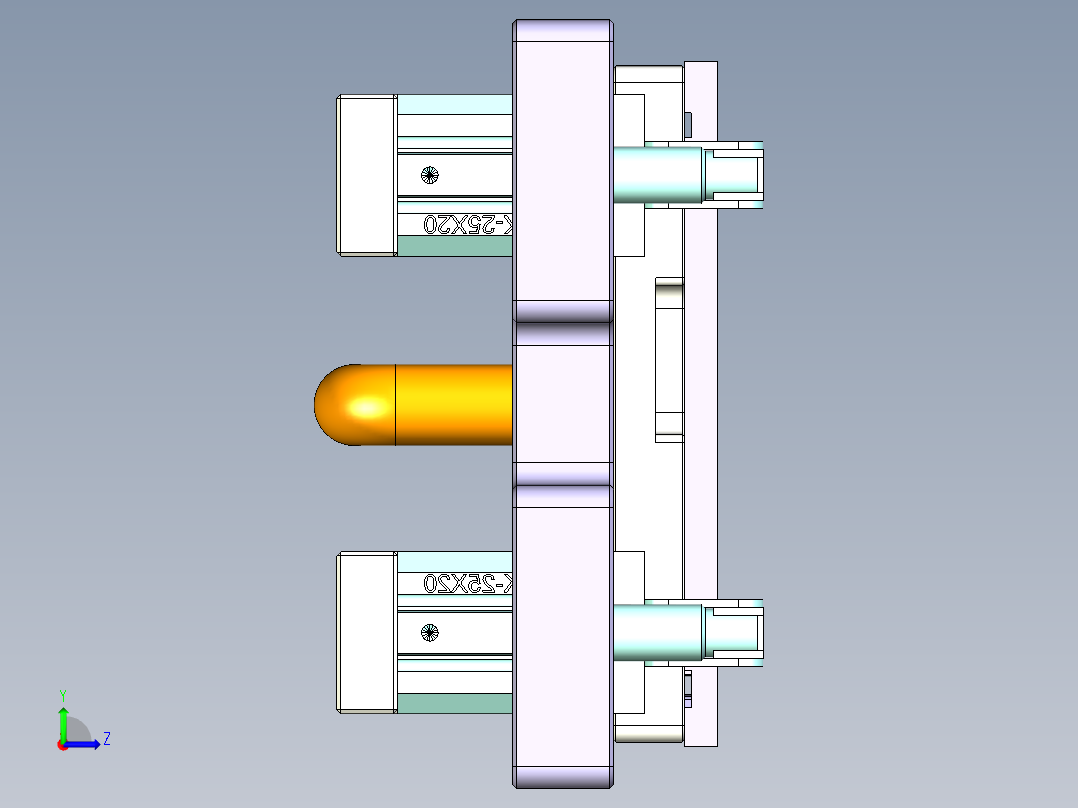 ZX551-B-笔记本CNC工装夹具三维模型CNC2-1010左视图