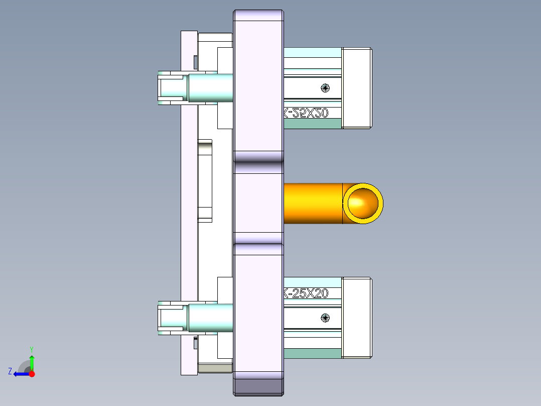 ZX551-B-笔记本CNC工装夹具三维模型CNC2-1010右视图