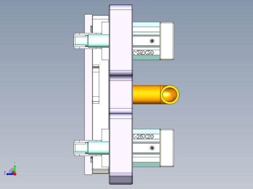 ZX551-B-笔记本CNC工装夹具三维模型CNC2-1010右视缩略图