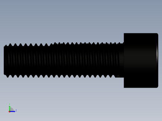 沉头螺丝实体左视缩略图
