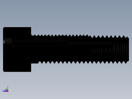 沉头螺丝实体右视缩略图