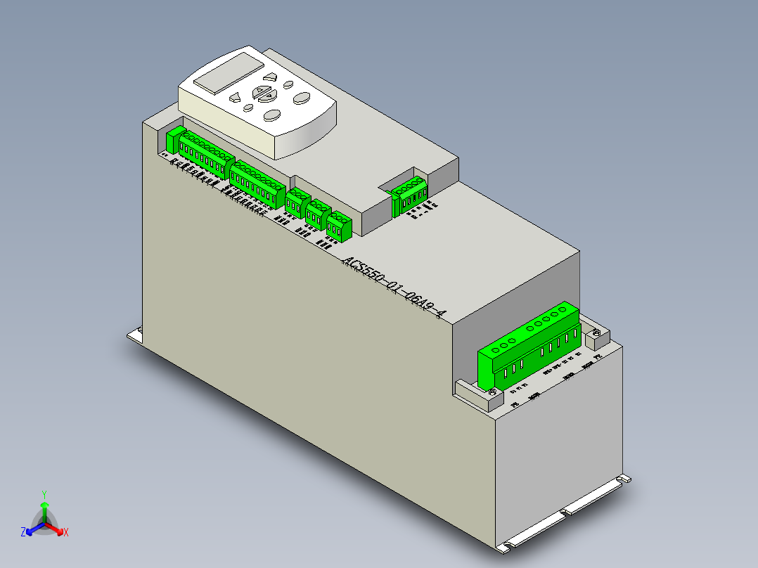 ABB ACS550-01-06A9-4正等轴测图
