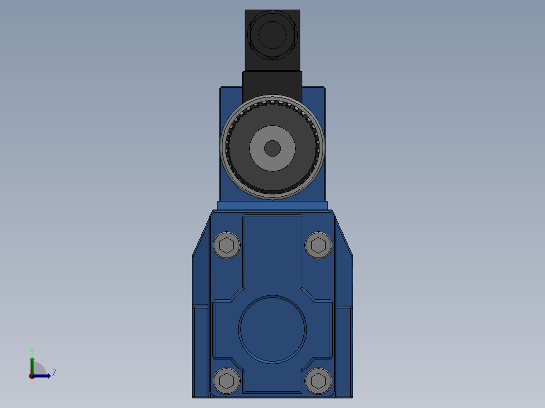 FWH-03直流插座式电液换向阀前视图