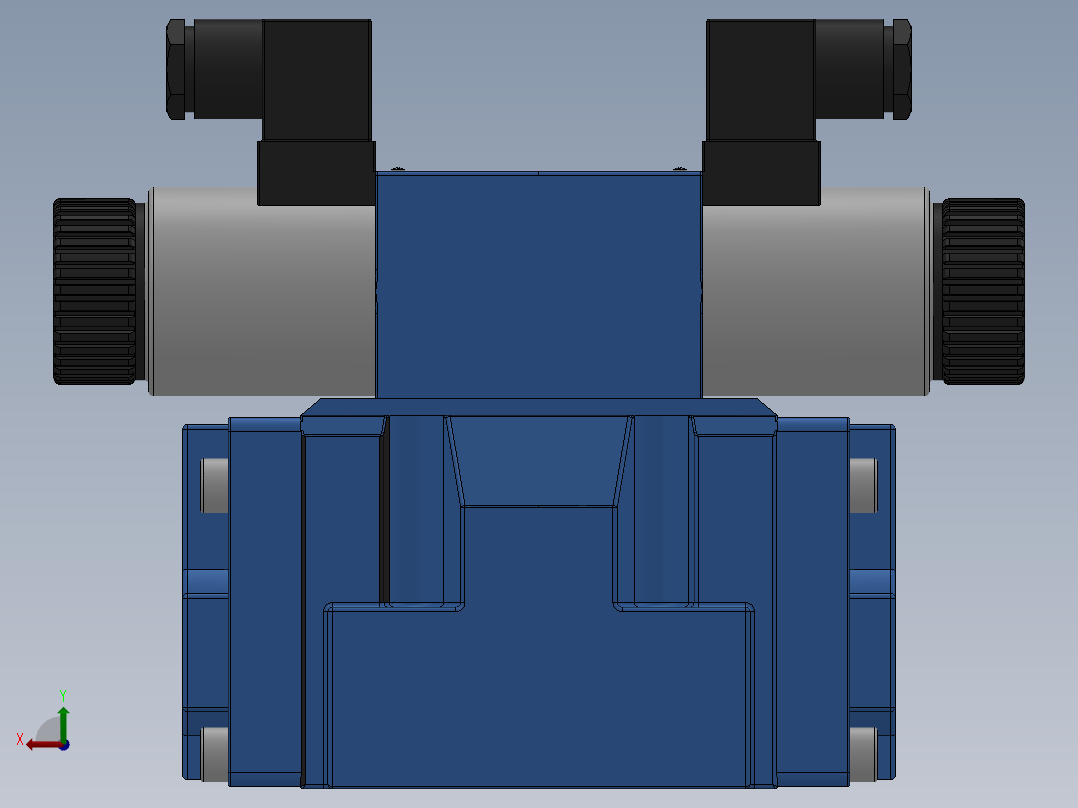 FWH-03直流插座式电液换向阀左视图