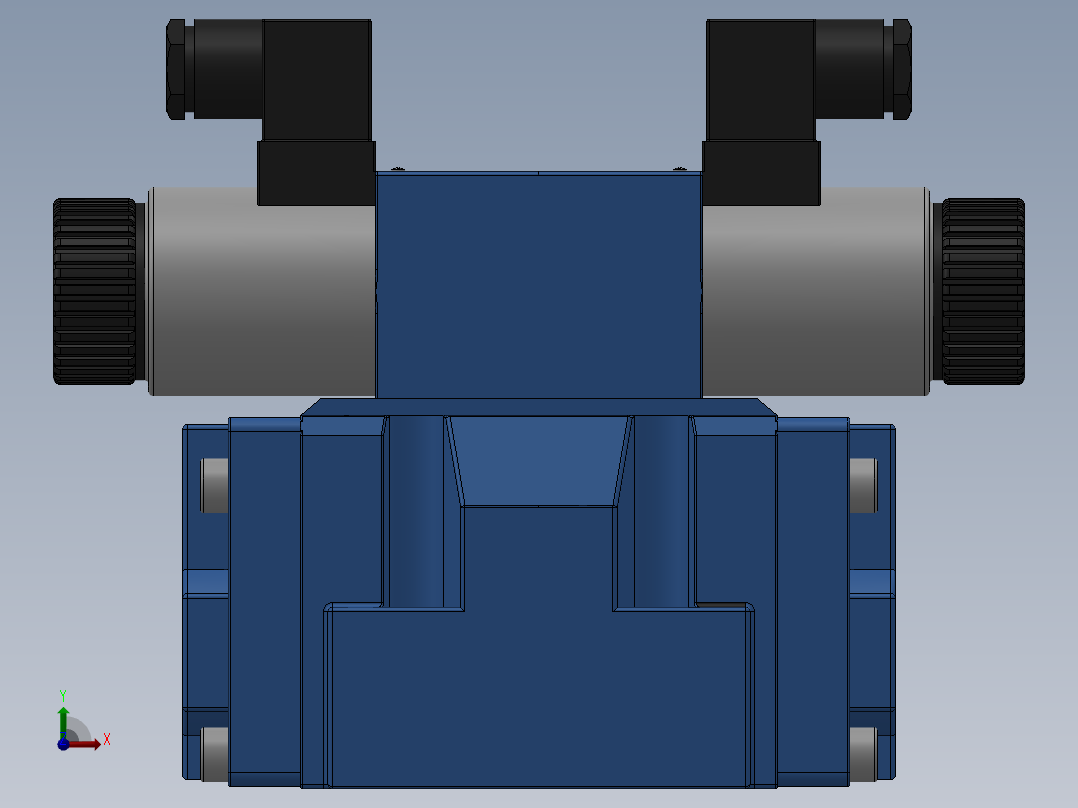 FWH-03直流插座式电液换向阀右视图