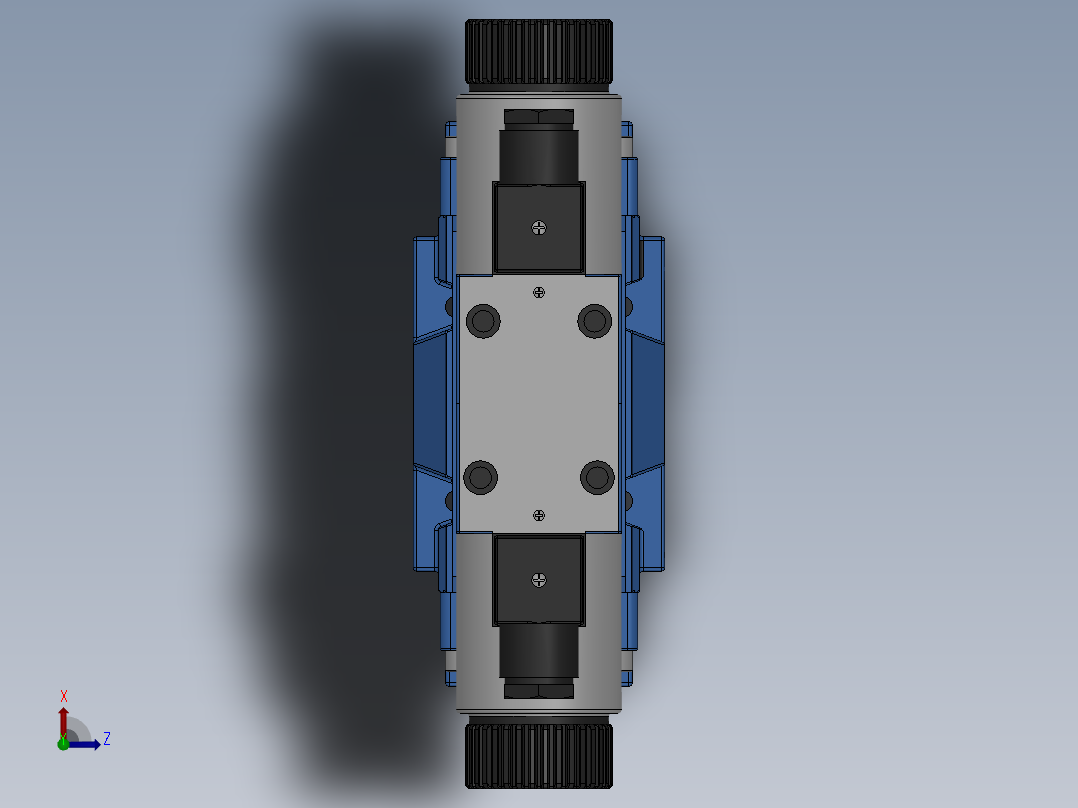 FWH-03直流插座式电液换向阀俯视图