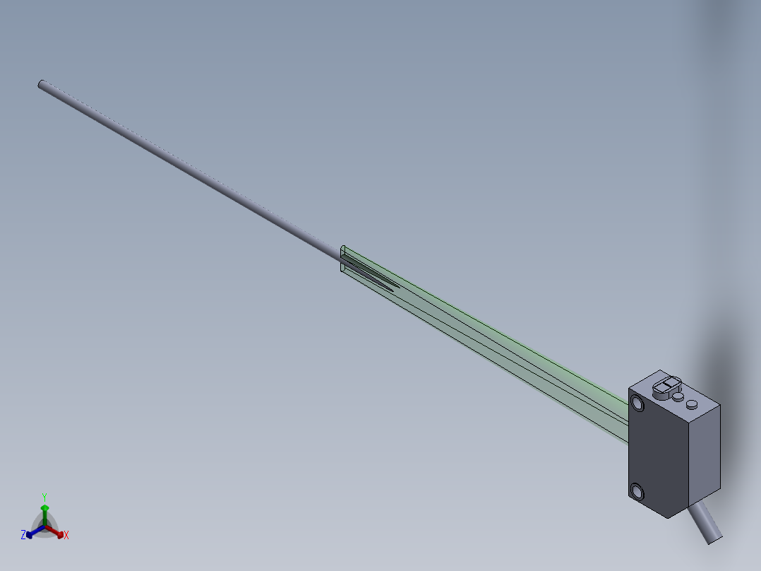 传感器E3Z-D61正等轴测图