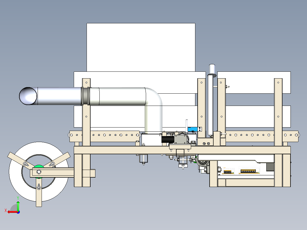A3003326-木板半自动封边机后视图