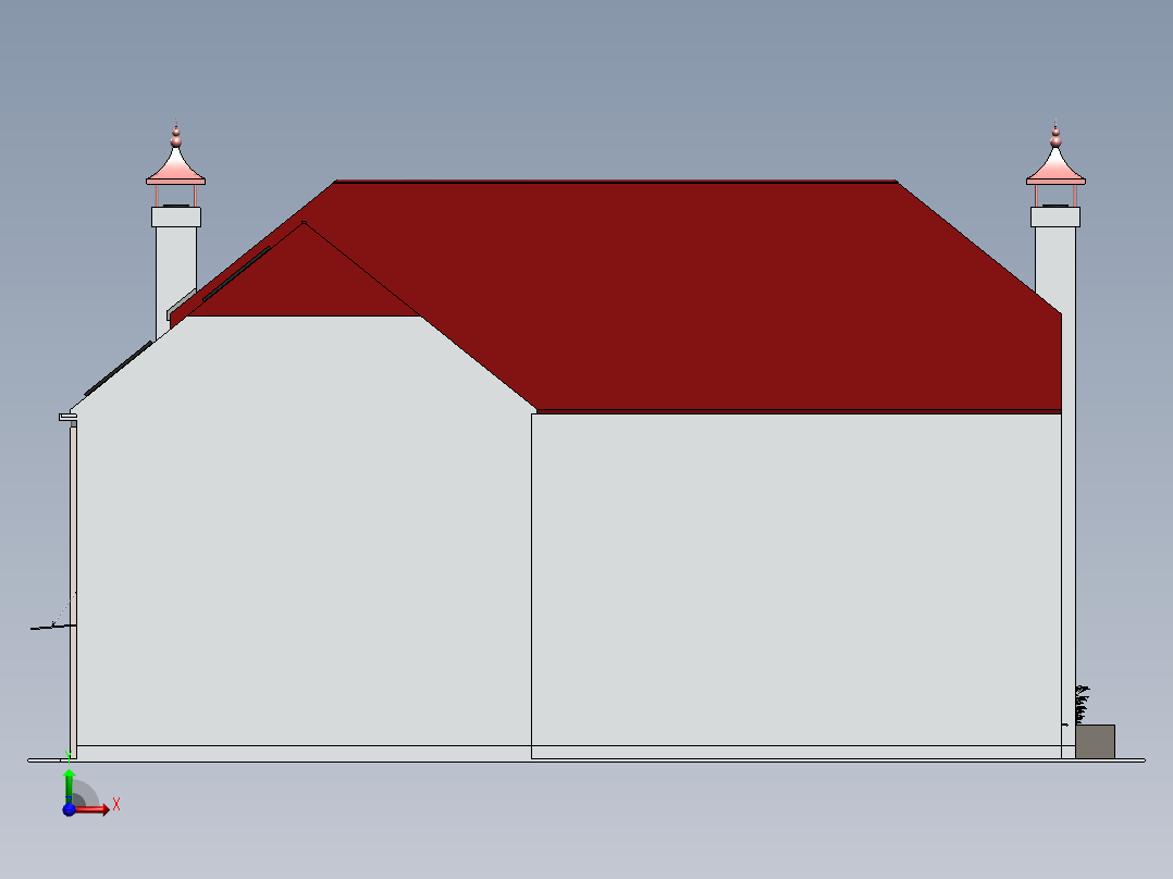 房子、建筑(220)前视图