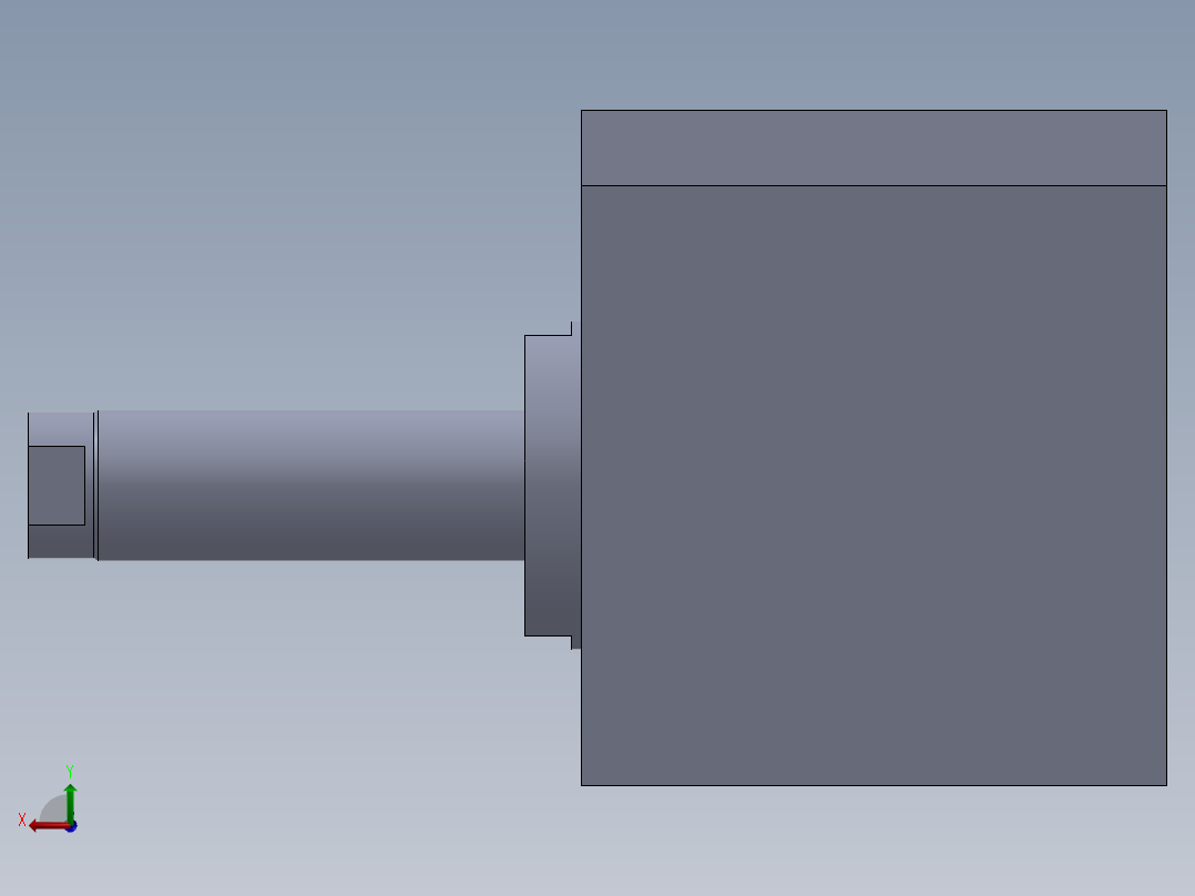 微型气缸后视图