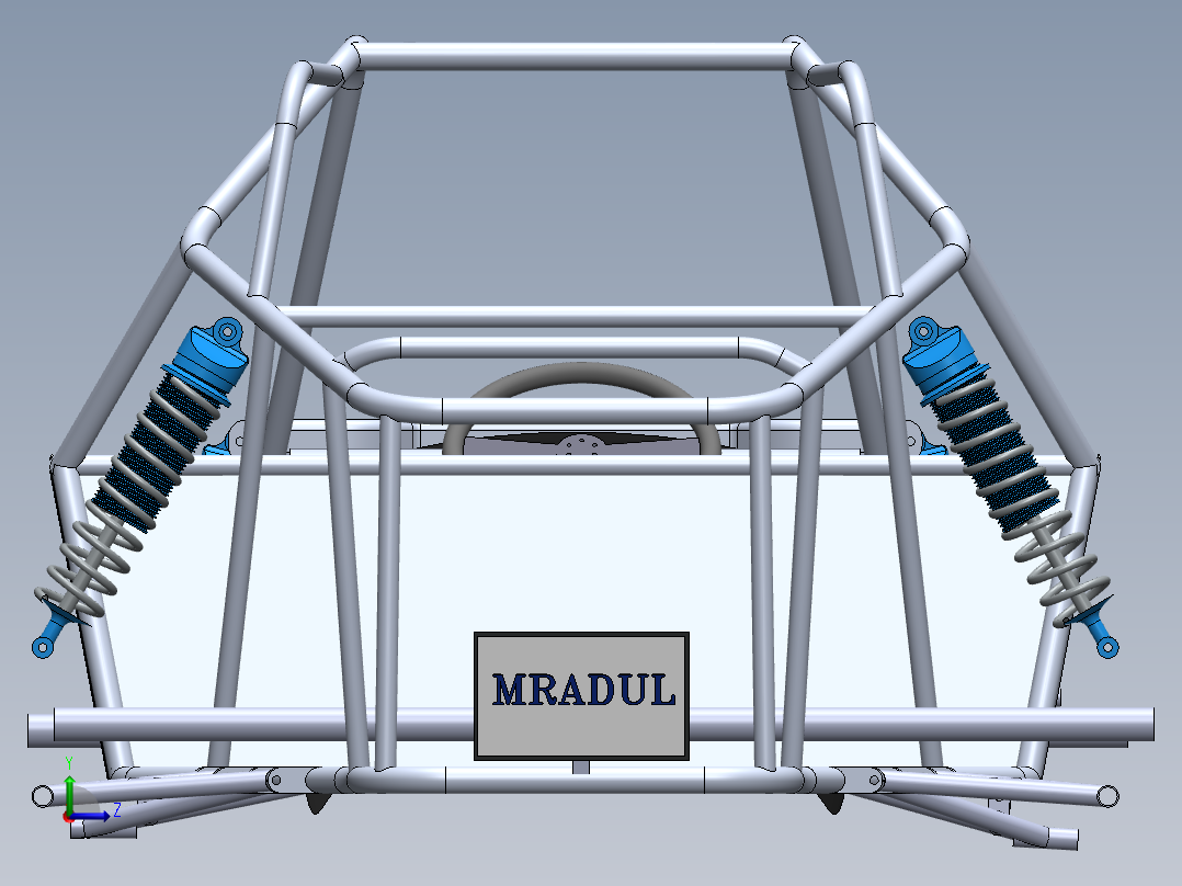 卡丁车 钢管车(93)左视图