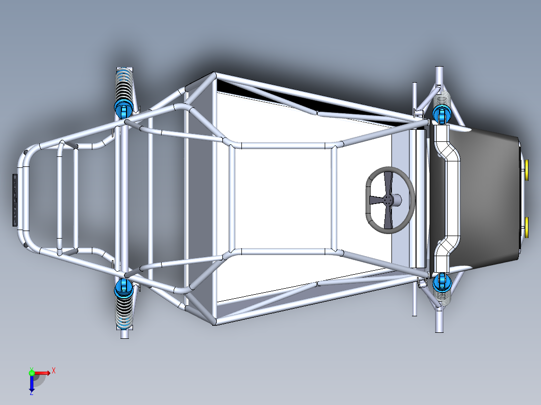 卡丁车 钢管车(93)俯视图