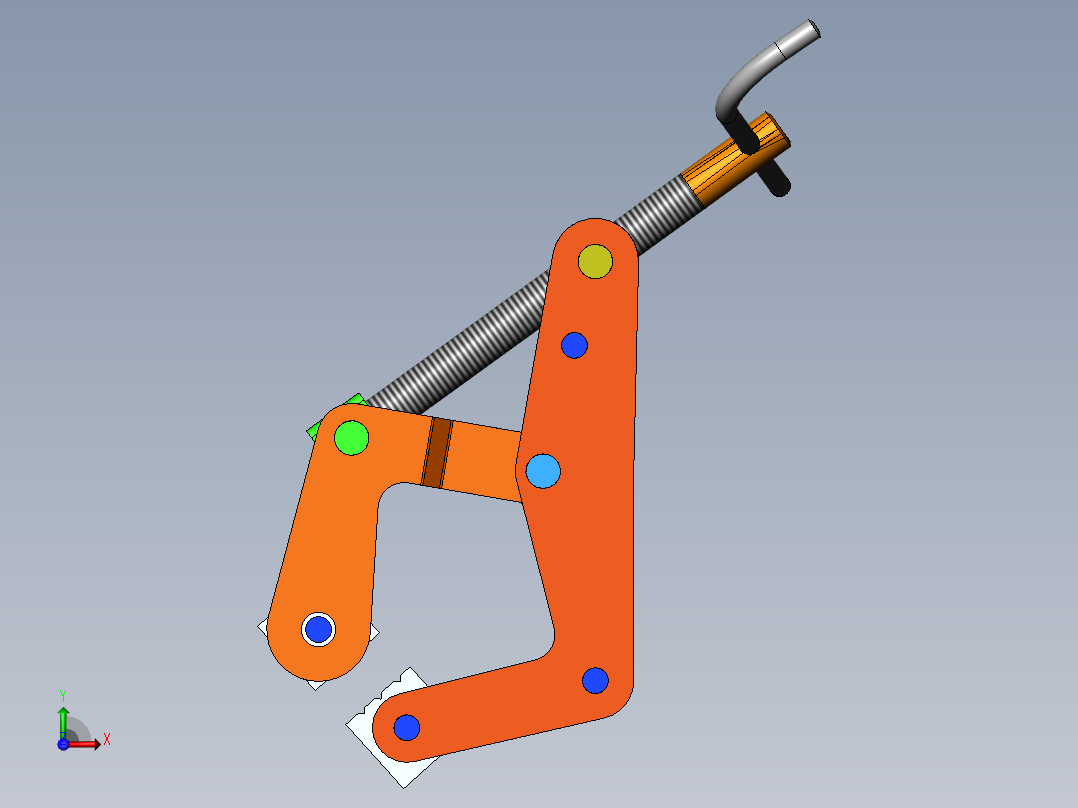 手动夹具11前视图