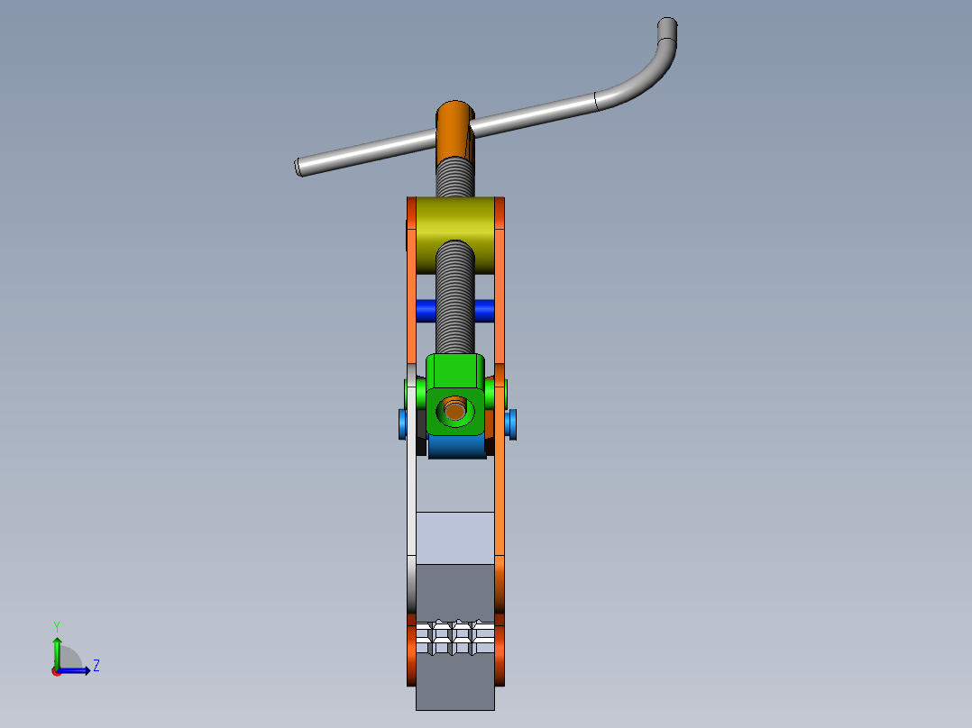 手动夹具11左视图