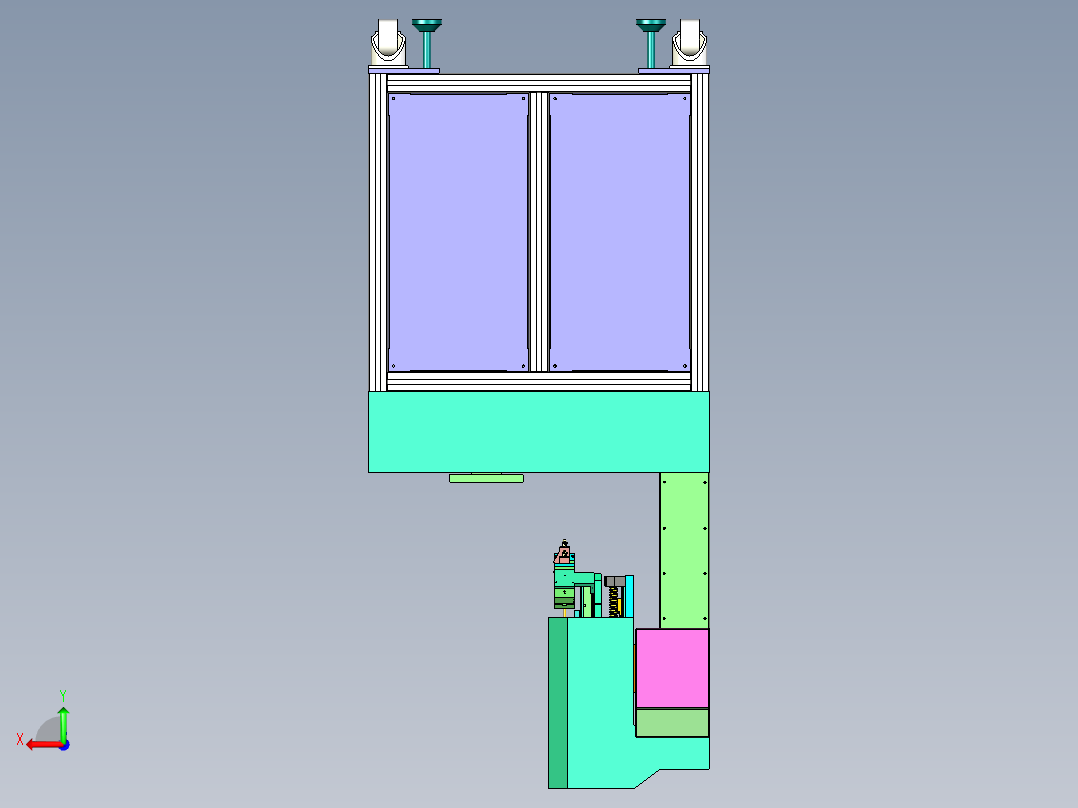自动锁螺丝机（电子行业）后视图