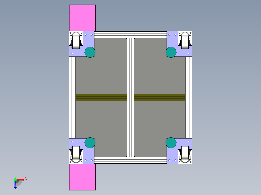 自动锁螺丝机（电子行业）俯视图