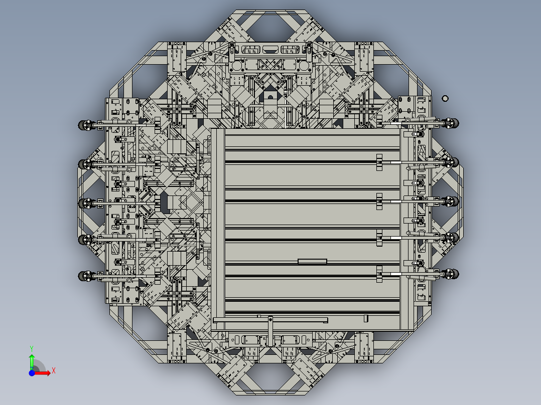 HW上轿底焊接工装-00装配体TK前视图