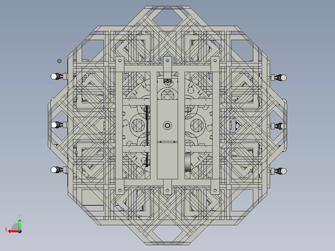 HW上轿底焊接工装-00装配体TK后视图