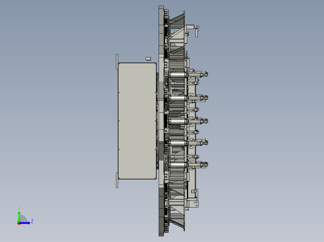 HW上轿底焊接工装-00装配体TK左视图
