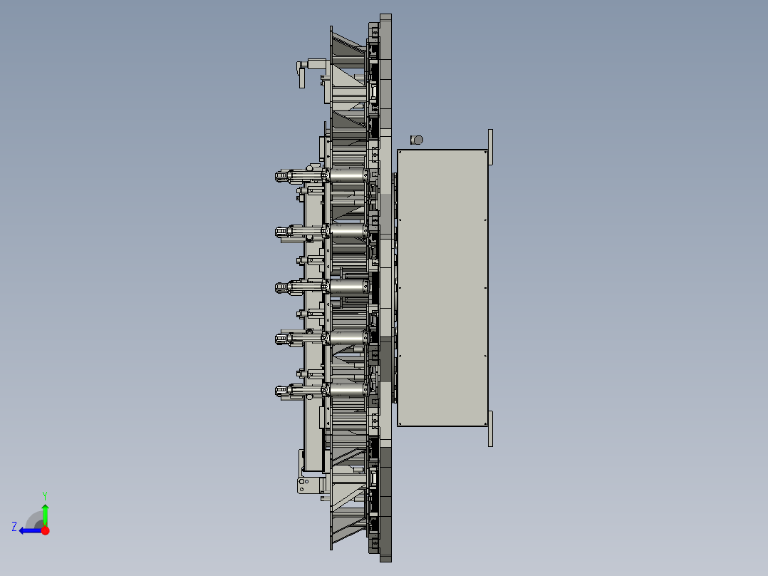 HW上轿底焊接工装-00装配体TK右视图