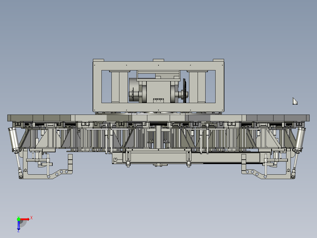 HW上轿底焊接工装-00装配体TK俯视图