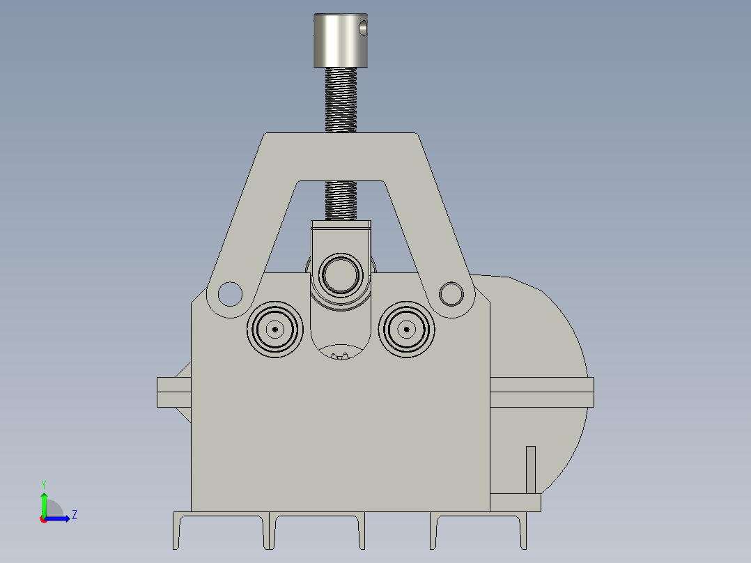 钢板卷形机左视图