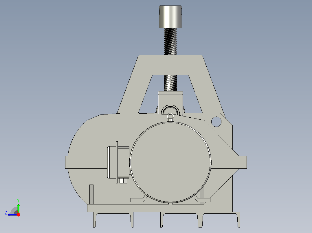 钢板卷形机右视图