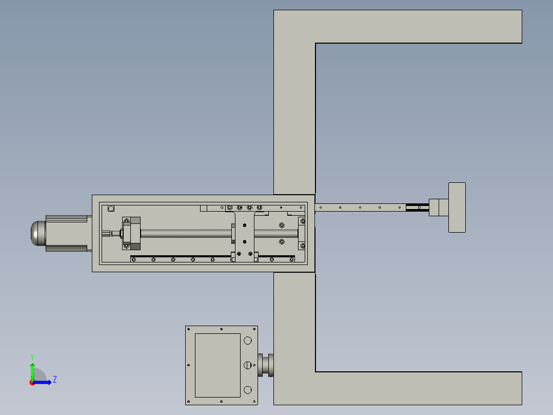 冲模结构左视图