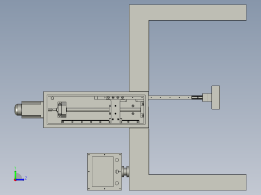 冲模结构左视缩略图
