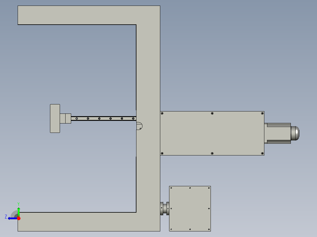 冲模结构右视图