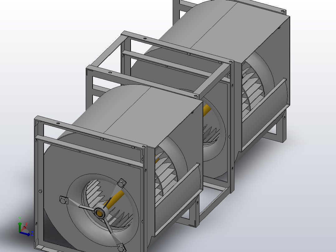 SYD-R2离心风机[SYD450 R2]亿利达风机主视图