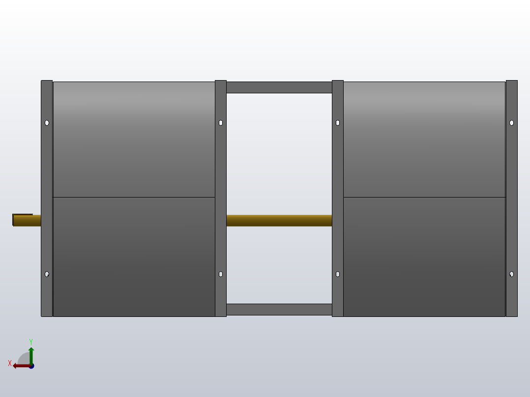 SYD-R2离心风机[SYD450 R2]亿利达风机左视图