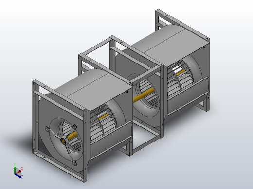 SYD-R2离心风机[SYD450 R2]亿利达风机正等轴测缩略图