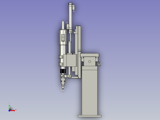 打螺丝机构D前视缩略图