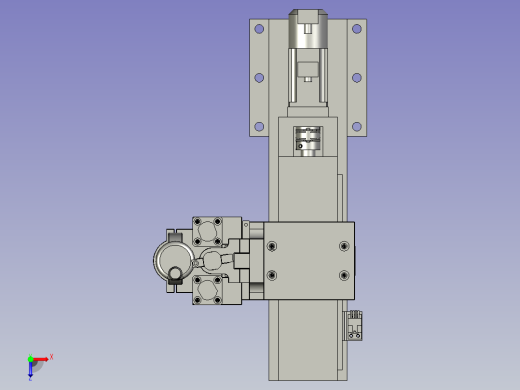 打螺丝机构D俯视缩略图