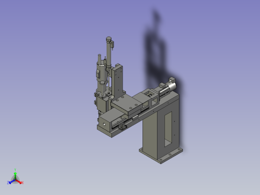 打螺丝机构D正等轴测缩略图