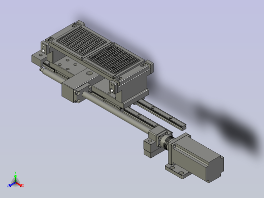 大铝件料盘组正等轴测缩略图