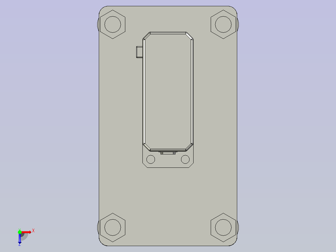 3工位伺服压机构俯视图