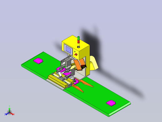 光驱贴膜机3D图纸